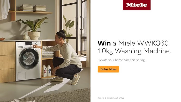 Image for Win a Miele 10kg Washing Machine!
