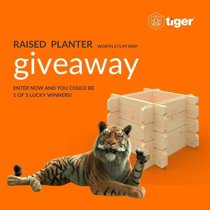 Image for Win a Tiger Raised Planter
